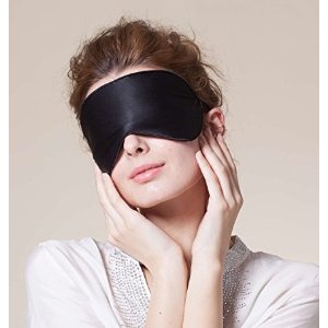 Purefly Sleep Mask Natural Silk Eye Mask for Women,Men,Kids Super Smooth Blindfold for Travel,Shift Work