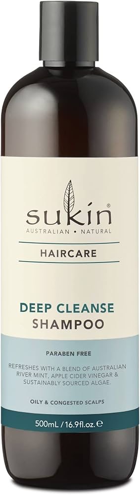 Sukin - Deep Cleanse Shampoo - Haircare Range - Instantly Refresh the Scalp - Paraben Free - 500 mL : Amazon.ca: Beauty & Personal Care