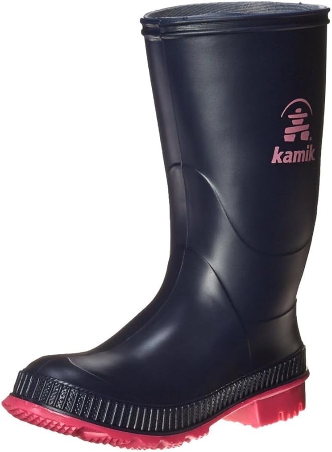 Kamik Kids' Stomp Rain Boot, Navy/Black, 9 M US Toddler : Amazon.ca: Clothing, Shoes & Accessories