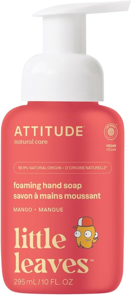 ATTITUDE Foaming Hand Soap for Kids, EWG Verified, Plant- and Mineral-Based Ingredients, Vegan and Cruelty-free, Mango, 295 mL : Amazon.ca: Beauty & Personal Care