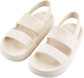 AUSLAND Men's Platform Water Sandals with Two-strap with Back-strap Comfort Open Toe 7.5US 90122 Beige 41EU : Amazon.ca: Clothing, Shoes & Accessories