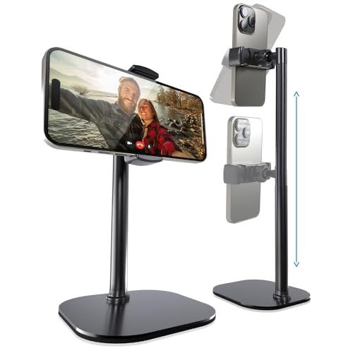 Cooper ChatStand, Height Adjustable Cell Phone Stand for Desk | Cell Phone Holder Stand for Office Home, Desk Phone Stand for Recording, iPhone Stand for Desk Accessories for Women, iPhone Holder : Am