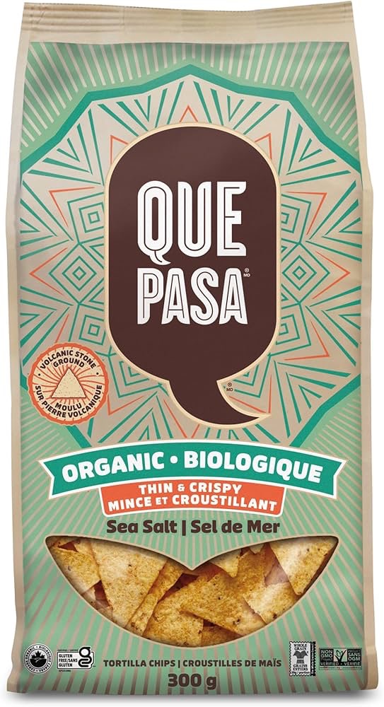 Que Pasa Organic Thin & Crispy Sea Salt Tortilla Chips, 300 g (Pack of 1), Gluten Free, Non-GMO, by Nature's Path : Amazon.ca: Grocery & Gourmet Food