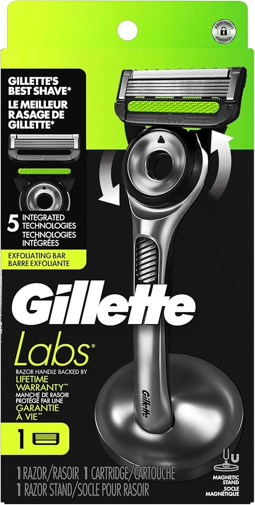 GilletteLabs with Exfoliating Bar - 1 Handle + 1 Razor Blade Refill, Includes Premium Magnetic Stand : Amazon.ca