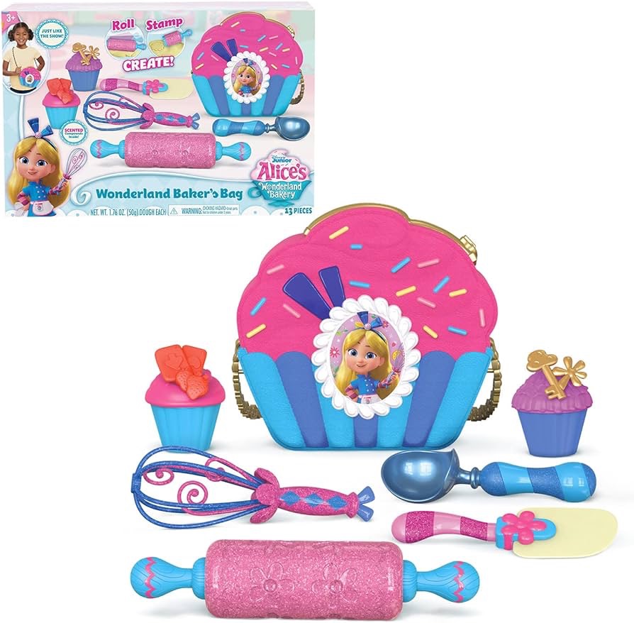 Disney Junior Alice’s Wonderland Bakery Bag Set with Toy Kitchen Accessories, Kids Ages 3 and Up, Officially Licensed Kids Toys for Ages 3 Up, Gifts and Presents, Kitchen Playsets - Amazon Canada