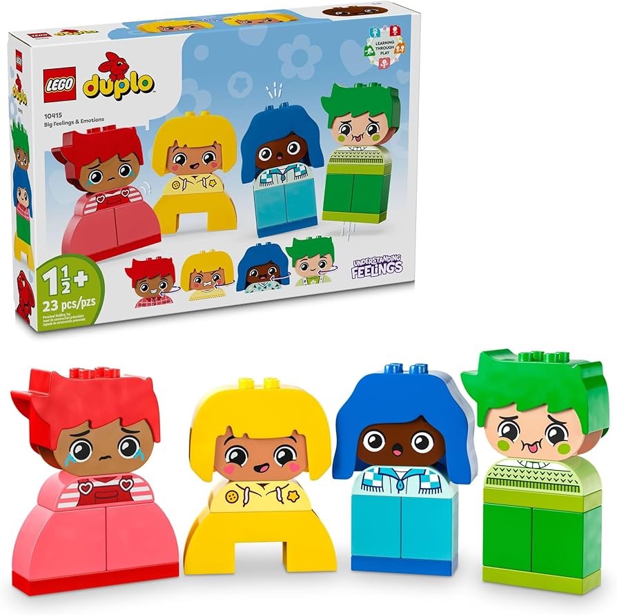 LEGO DUPLO My First Big Feelings & Emotions Interactive Toy, Colored Building Bricks and 4 Characters, Social and Emotional Play for Preschoolers, 1 Year Old and Up, 10415, Building Sets - Amazon Cana