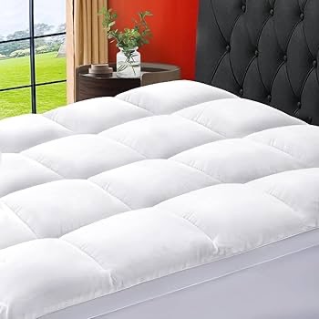 SOPAT Mattress Topper Queen Size Extra Thick Mattress Pad 8-21" Deep Pocket Soft Down Alternative Fill Mattress Protector Pillow Top Mattress Cover (60x80 Inches, White) : Amazon.ca: Home