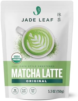 Jade Leaf Matcha Organic Cafe Style Sweetened Matcha Latte Green Tea Powder - Premium Barista Crafted Mix - Original - Authentically Japanese, 15 Servings (5.3 Ounce / 150g Pouch) : Amazon.ca: Grocery