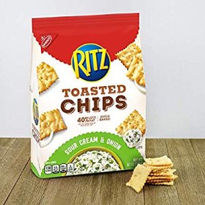 RITZ Toasted Chips Sour Cream 6 - 8.1 oz Bags by Ritz