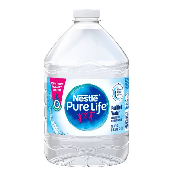 Nestle Pure Life Purified Water, 101.4 fl oz. Plastic Bottled Water - Walmart.com - Walmart.com