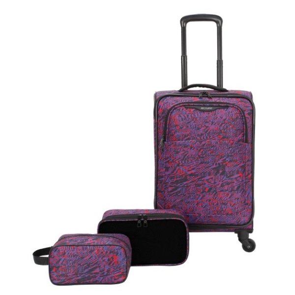 Skyline 行李箱3件套，紫印花