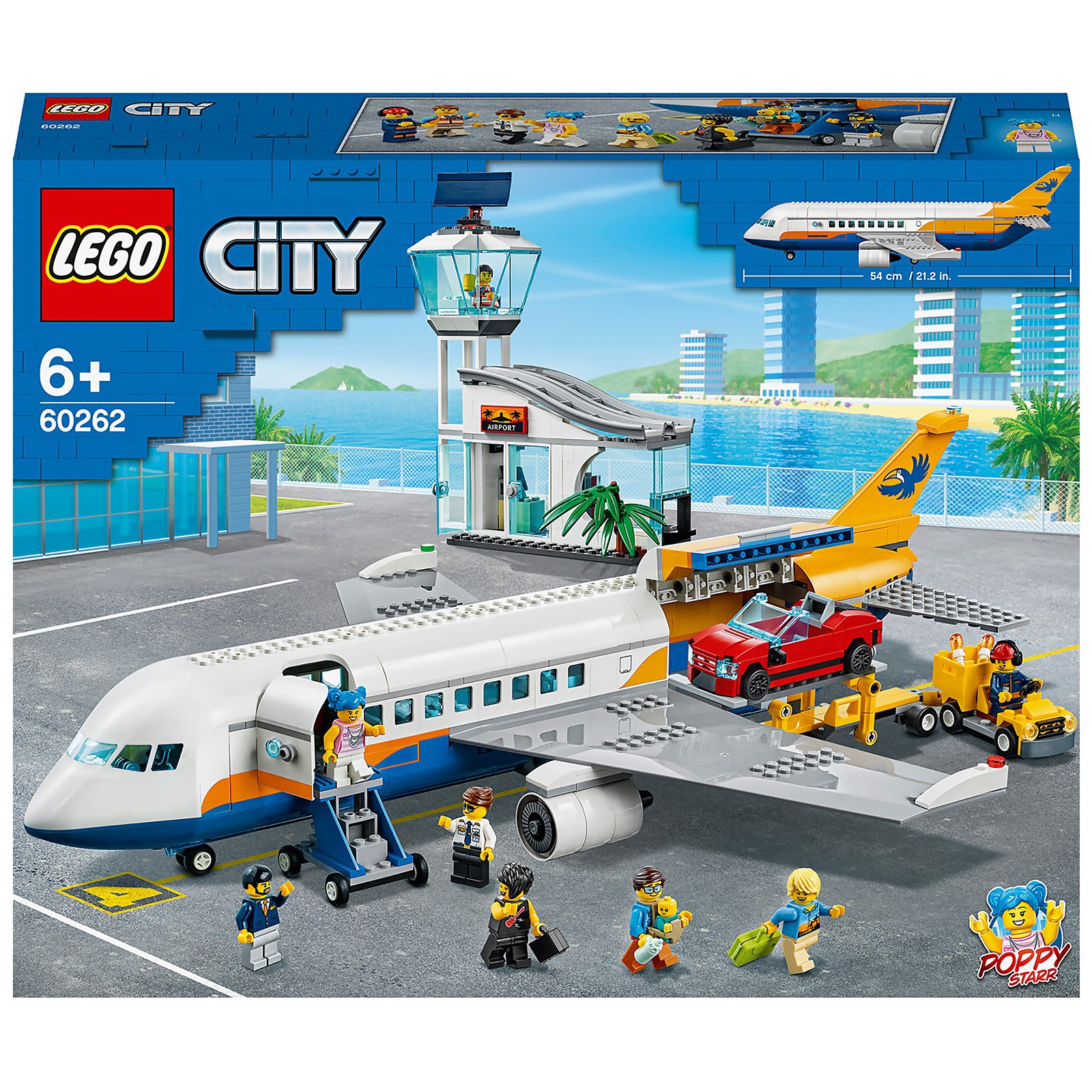 LEGO 城市组City Airport: Passenger Airplane (60262) Toys | Zavvi US