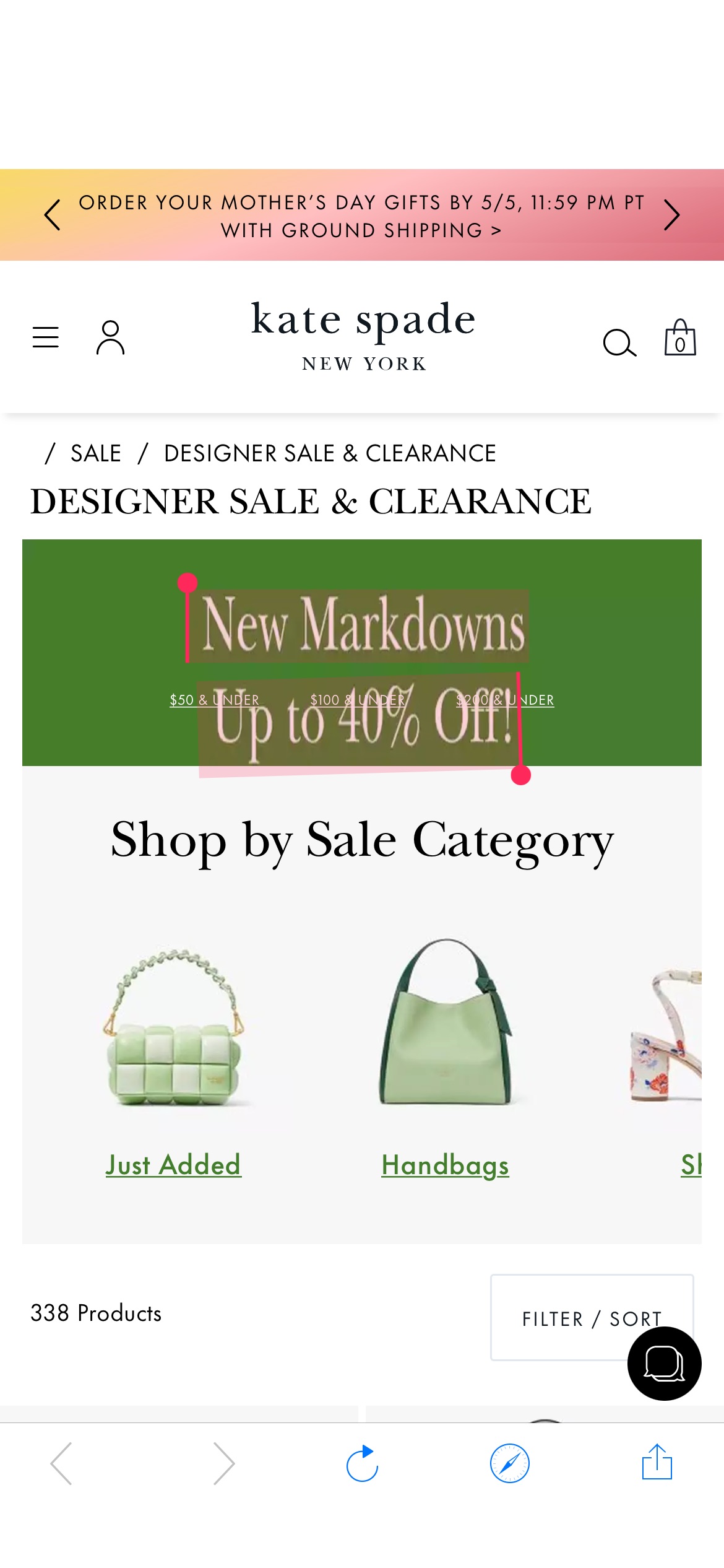 New Markdowns
Up to 40% Off!