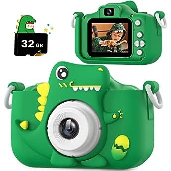Amazon.com: Kids Camera for 3-8 Years Old Toddlers Childrens Boys Girls Christmas Birthday Gifts Selfie Digital Toy Camera with 32GB SD Card : Toys & Games