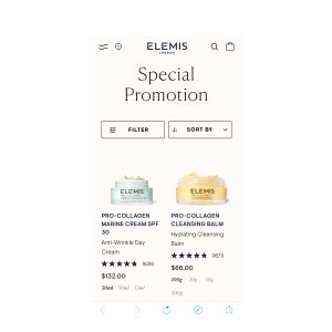 $66 More Presents. More Savings. ELEMIS:最后几小时:购买 2 件全尺寸护肤品,这是您获得免费全尺寸护肤品的最后机会!*
使用代码:savings