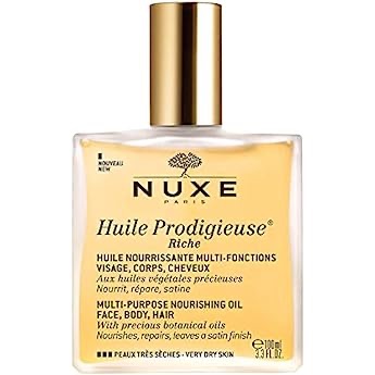 NUXE Huile Prodigieuse Multi-Purpose Dry Oil, 1.6 Fl oz