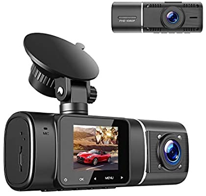 广角双镜头高清行车记录仪
Amazon.com: TOGUARD Dual Dash Cam with IR Night Vision, FHD 1080P Front and 720P Inside Cabin Dash Camera 1.5 inch LCD Screen 310° Wide Angle Dual Lens Car Driving Recorder