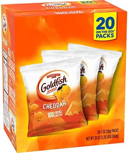 Goldfish Cheddar Crackers, 20小袋