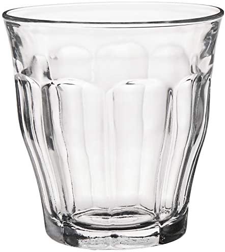, Clear 25 cl Picardie Tumbler, Pack of 6, Glass,