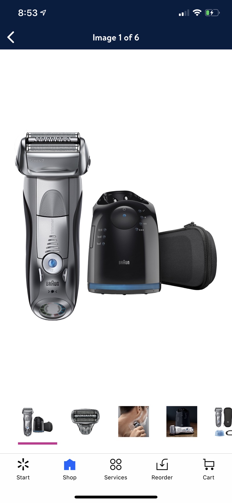 $25 Mail-In Rebate Available Braun Series 7 790cc Mens Wet Dry Electric Shaver with Clean Station - Walmart.com - Walmart.com 7系
