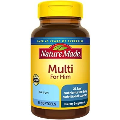 Men's Multivitamin Tablets, 90 Count for Daily Nutritional Support