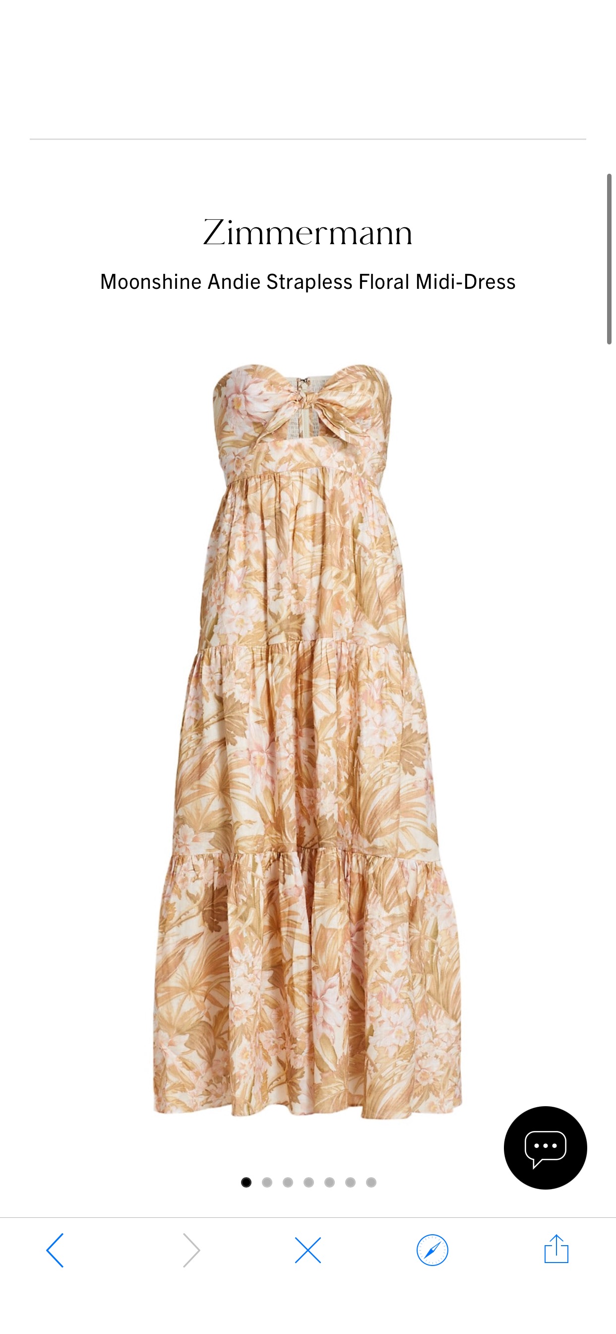Shop Zimmermann Moonshine Andie Strapless Floral Midi-Dress | Saks Fifth Avenue
连衣裙