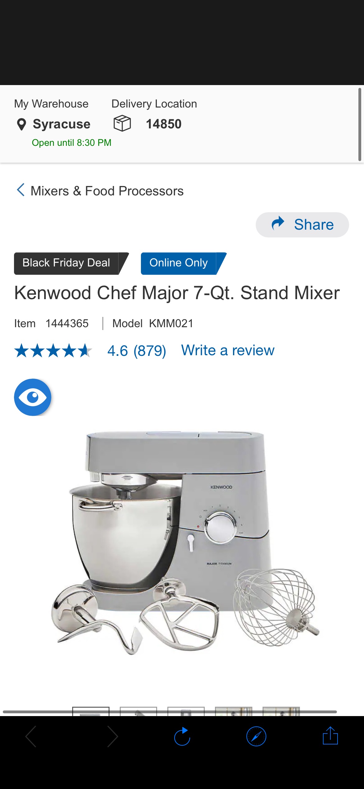 Kenwood Chef Major 7-Qt. Stand Mixer | Costco