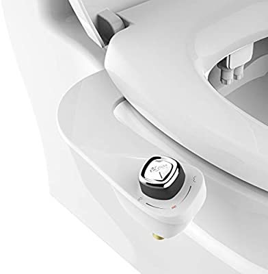 Amazon Bio Bidet SlimEdge Simple Bidet Toilet Attachment In White with Dual Nozzle