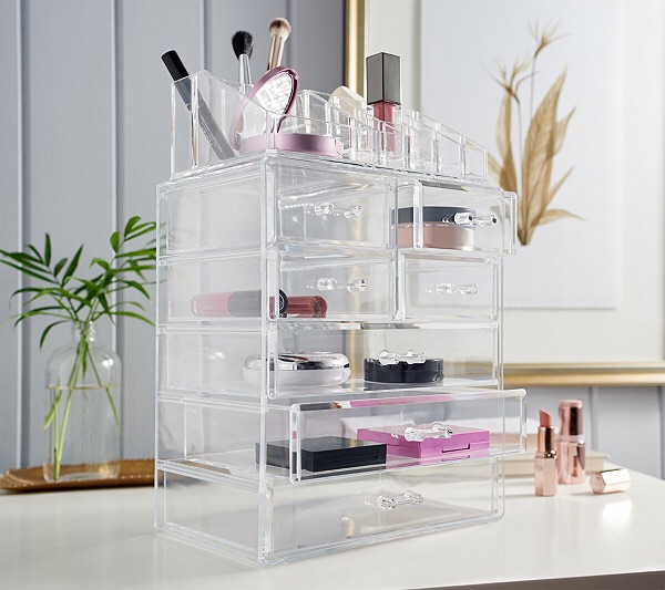 Sorbus Acrylic Makeup and Jewelry Storage Case - Page 1 — QVC.com美妆收纳盒