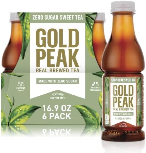 Amazon.com : Gold Peak Zero Sugar Diet Iced Tea Drink, 16.9 fl oz, 6 Pack : Everything Else