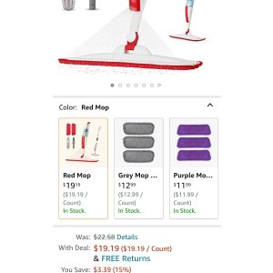 $19.9 Mops for Floor Cleaning Wet Spray Mop with a Refillable Spray Bottle and 2 Washable Microfiber Pads Home or Commercial Use Dry Wet
喷水拖把,带2块替换拖布