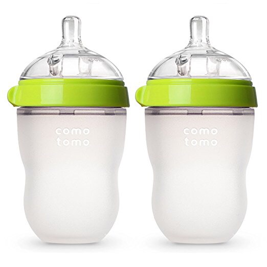 Amazon.com : Comotomo Baby Bottle, Green, 8 Ounce, 2 Count : Baby