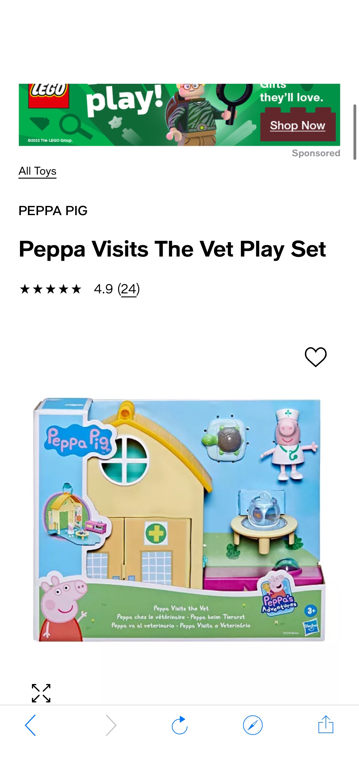 Peppa Pig Peppa Visits The Vet Play Set - Macy's小猪佩倚