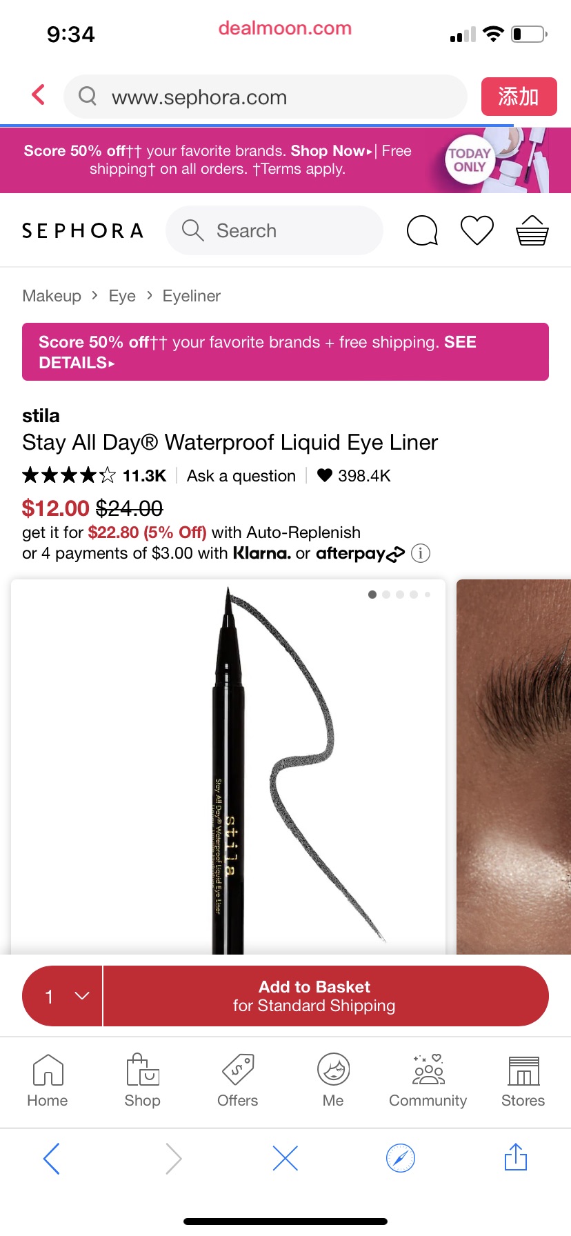 Stay All Day® Waterproof Liquid Eye Liner - stila | Sephora眼线液