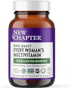 Amazon.com: New Chapter Women’s Multivitamin + Immune Support – Every Woman’s One Daily with Fermented Nutrients, 96 Count : Health &amp; Household