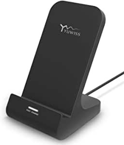 Amazon.com: Wireless Charger YW YUWISS Wireless Phone Charger Stand Qi-Certified 10W Ma充电器