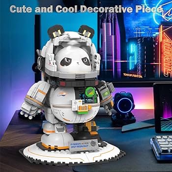 Amazon.com: JMBricklayer Space Panda Astronaut Building Sets 70005, Cool & Cute Animals Panda Bear Display Model, Space Toys Sets for Adults Kids Boys Girls Aged 8 9 10 11 12 13 14+, Ideal Gifts Idea(