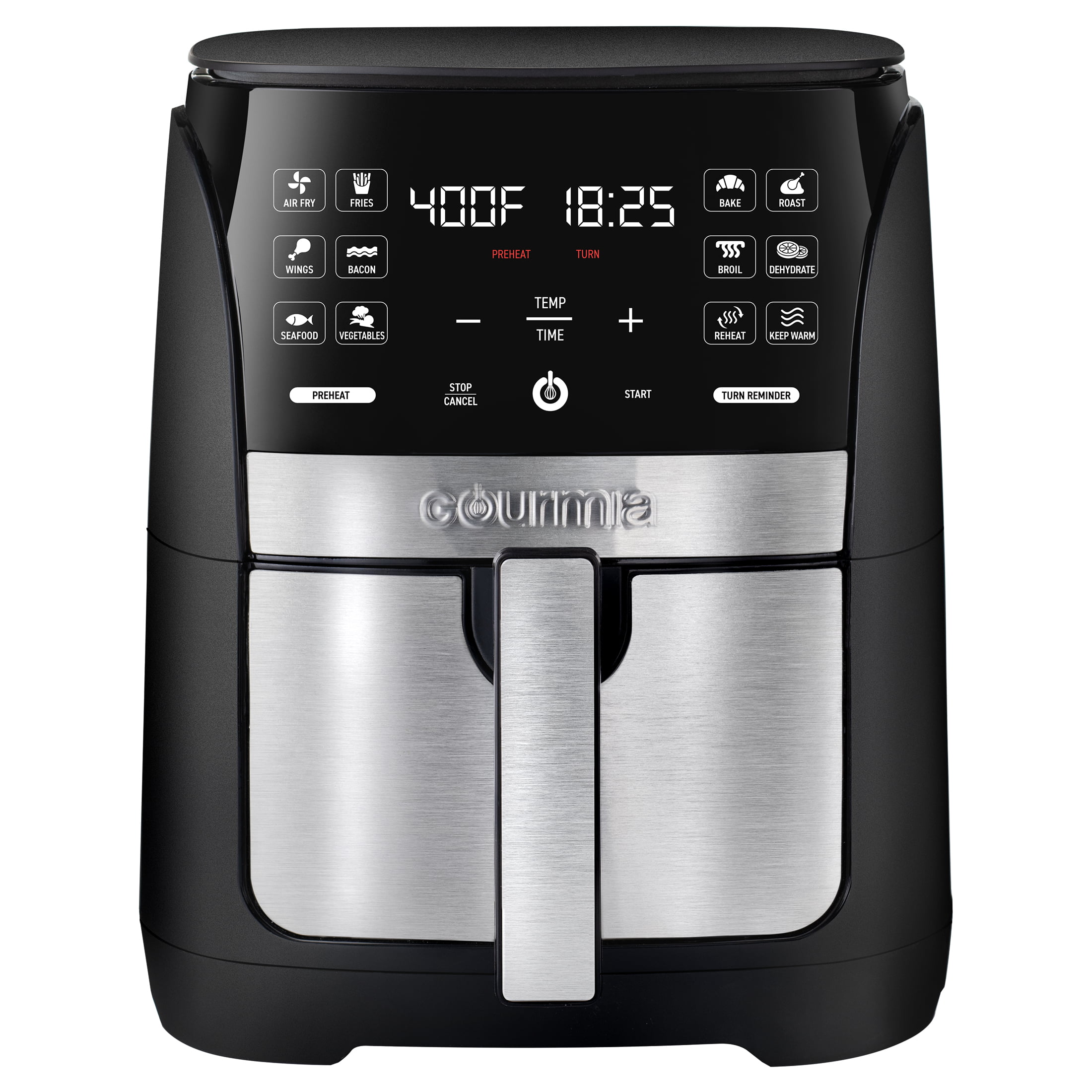 Gourmia 6 Qt Digital Air Fryer with Guided Cooking and 12 One-Touch Cooking Functions - Walmart.com 预告