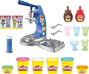Amazon.com: Play-Doh Kitchen Creations Drizzy Ice Cream Playset Featuring Drizzle Compound &amp; 6 Non-Toxic Colors : Toys &amp; Games
