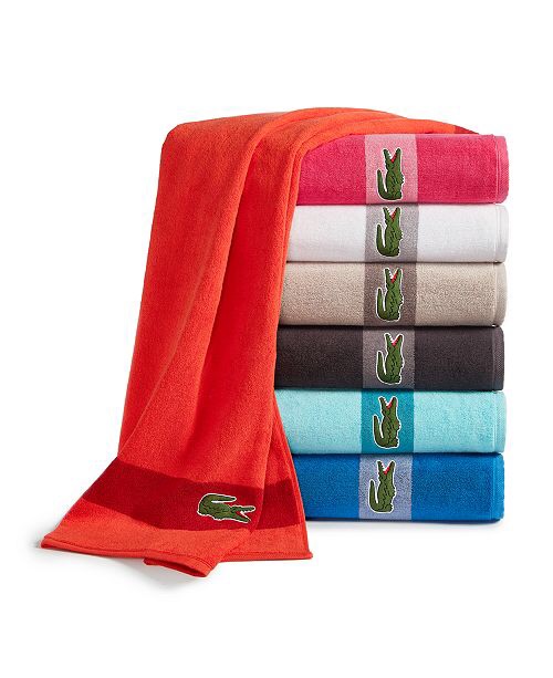 Lacoste Logo 30X54 浴巾（多色）- Macy's