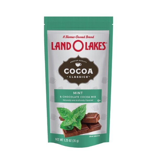 Land O'Lakes Cocoa Classics Mint & Chocolate Hot Cocoa Mix, 1.25 Oz.