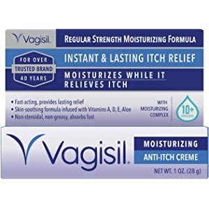 Vagisil Regular Strength Anti-Itch Moisturizing Feminine Cream 1 oz