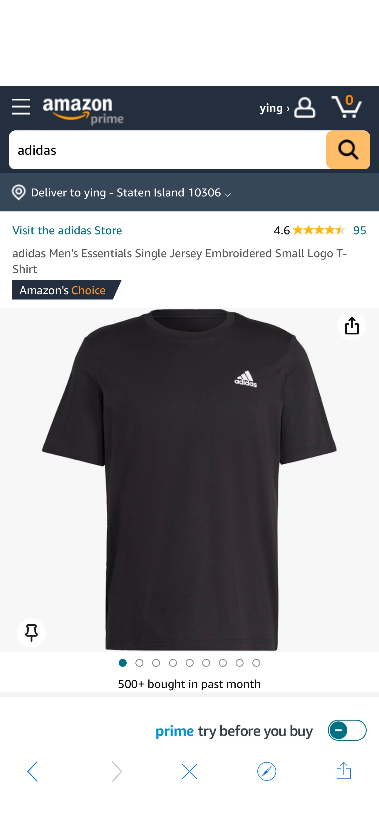 Amazon.com: adidas Men's Essentials Single Jersey Embroidered Small Logo T-Shirt, Black, X-Large : Clothing, Shoes & Jewelry