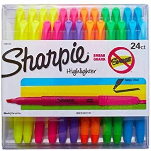 Sharpie 24支彩色荧光笔套装