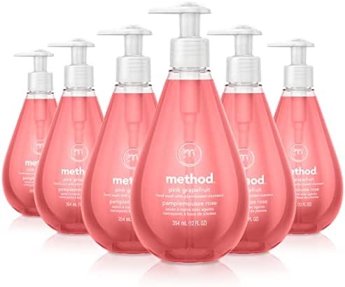 Amazon.com: Method Gel Hand Soap, Pink Grapefruit, 12 Fl Oz (Pack of 6), Packaging May Vary : Beauty & Personal Care