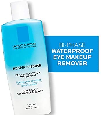 La Roche-Posay Respectissime Waterproof Eye Makeup Remover, 4.2 Fl Oz: La Roche-Posay: 眼唇卸