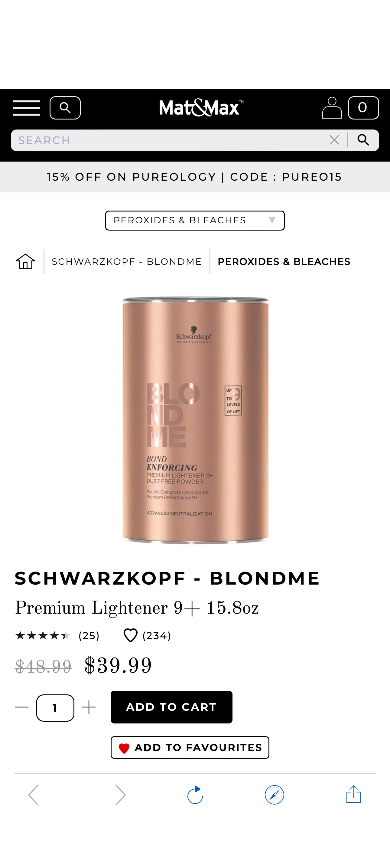 Schwarzkopf - BlondMe - Premium Lightener 9+ 15.8oz | Brands | Mat&Max