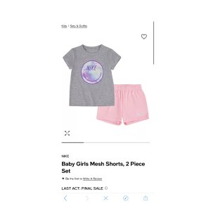 $10.13 Nike Baby Girls Mesh Shorts, 2 Piece Set & Reviews - Sets & Outfits - Kids - Macy s