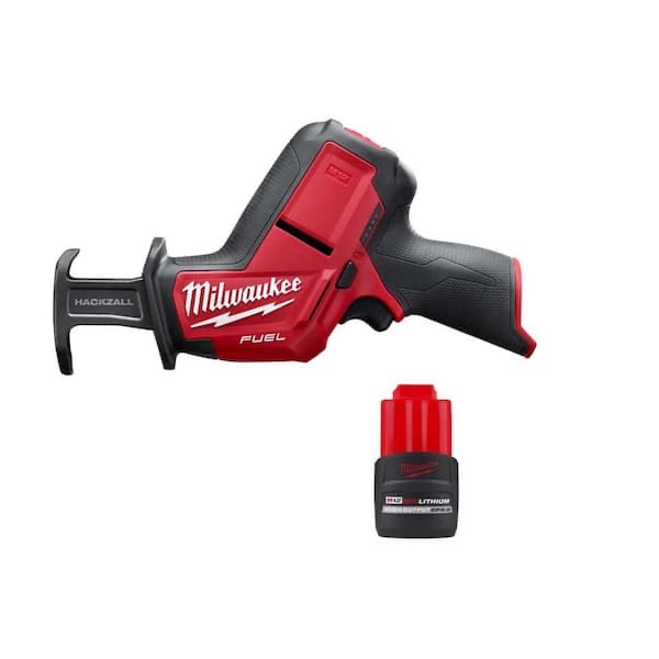 Milwaukee M12 FUEL 12V Lithium-Ion Brushless Cordless HACKZALL Reciprocating Saw w/CP High Output 2.5 Ah Battery Pack 2520-20-48-11-2425 - The Home Depot