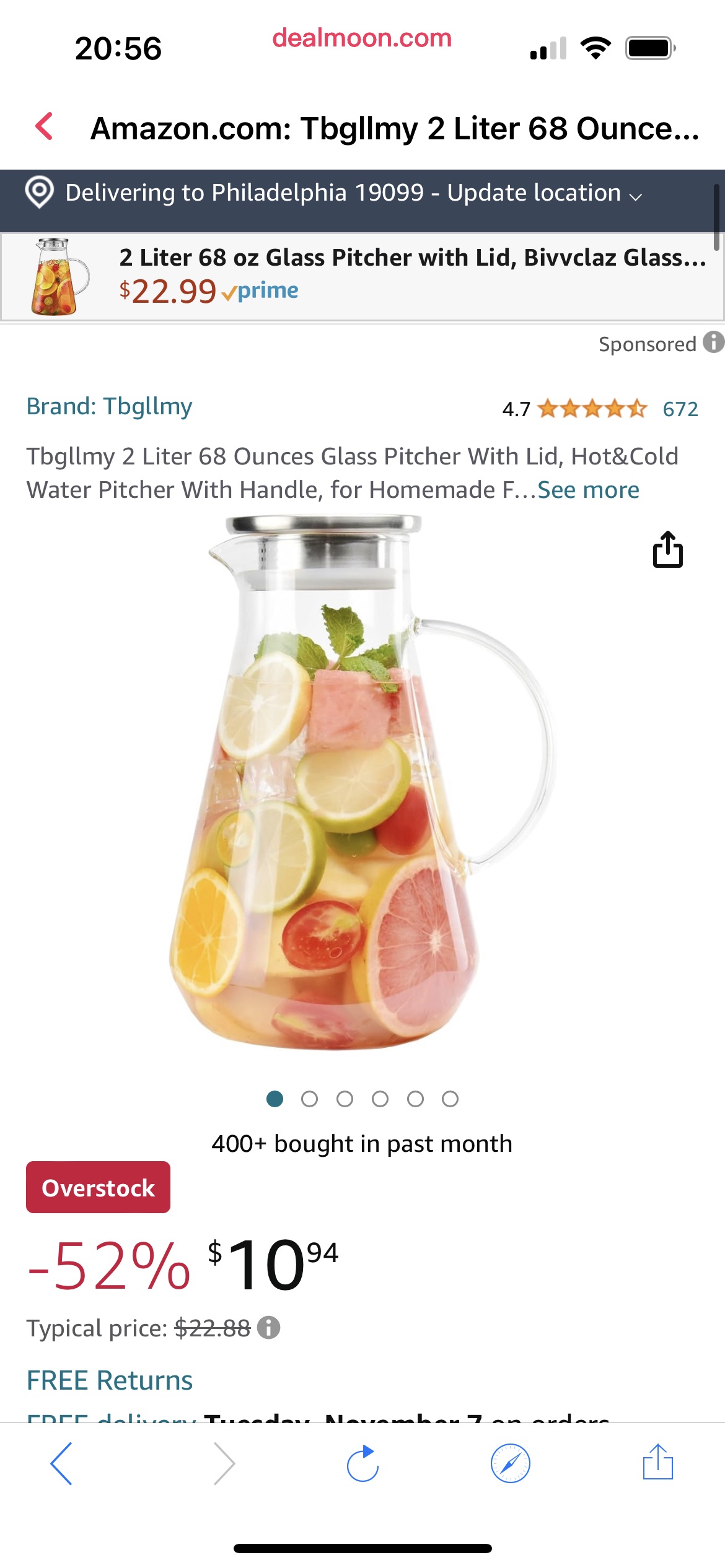 Amazon.com: Tbgllmy 2 Liter 68 Ounces Glass Pitcher With Lid, Hot&Cold Water Pitcher With Handle, for Homemade Fruit Beverage, Juice, Iced Tea and Milk Clear : Home & Kitchen
